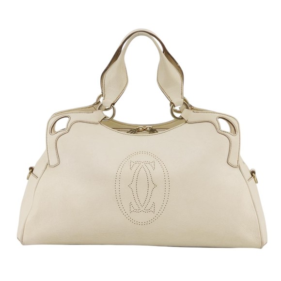 Cartier Marcello White Leather handbag - Picture 1 of 10